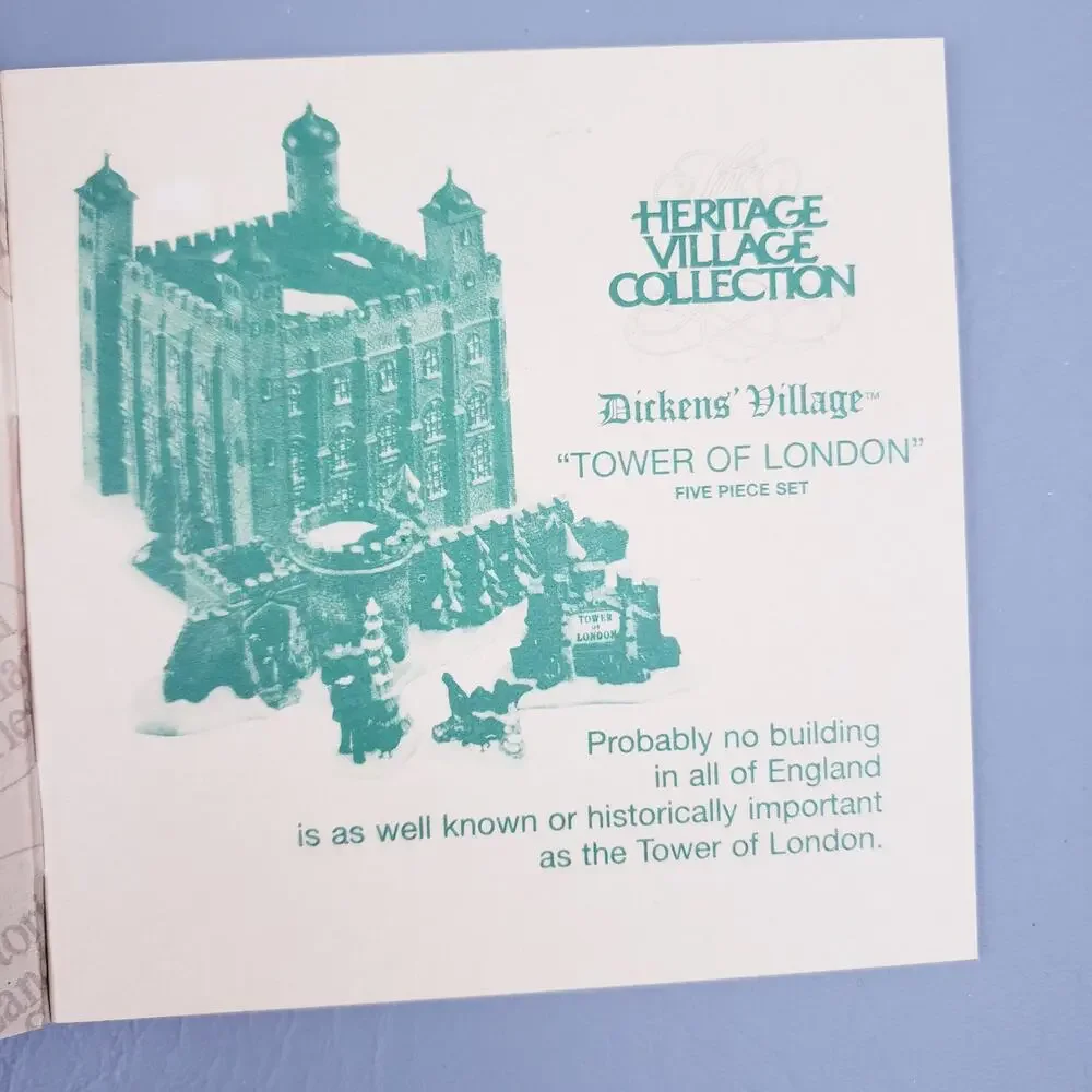 Department 56 TOWER OF LONDON Retired Dickens' Village Historical Landmark